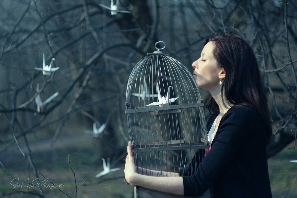 Запах свободы. Выпустить птицу из клетки. Птица в клетке. Девушка в клетке. Девушка выпускает птицу из клетки.