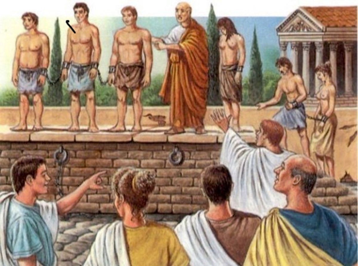 Рынок рабов в древнем Риме