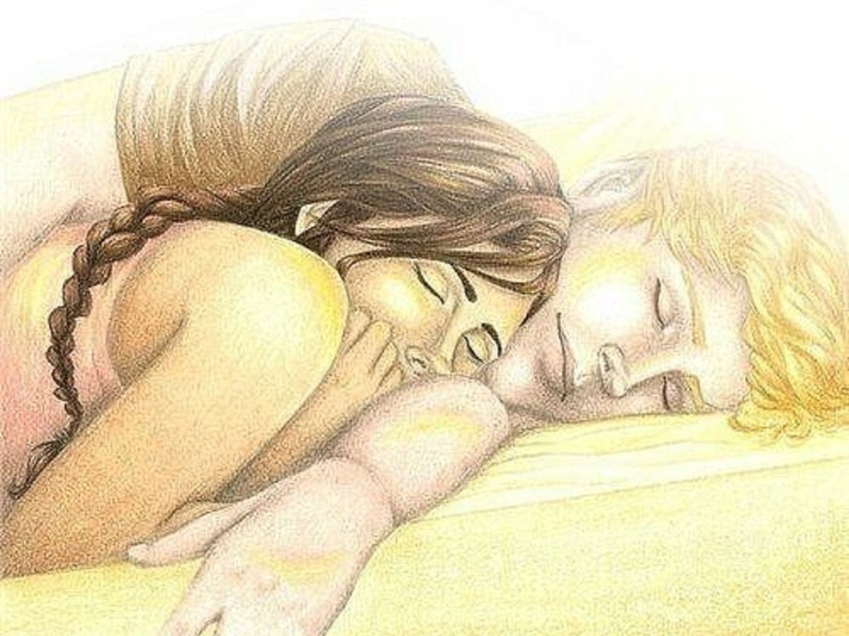 Рисунки любовь в постели
